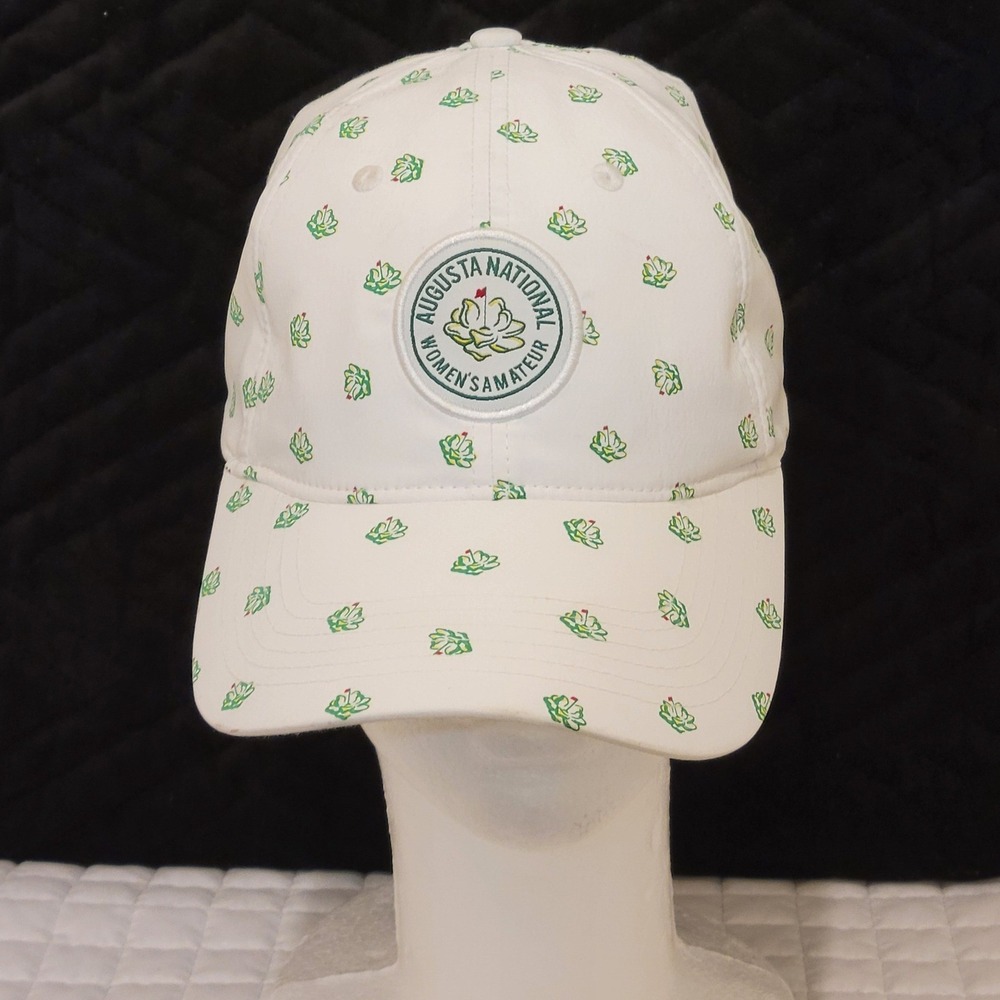 Ahead Augusta National Womens Amateur Golf Hat White Green Magnolia Baseball Cap